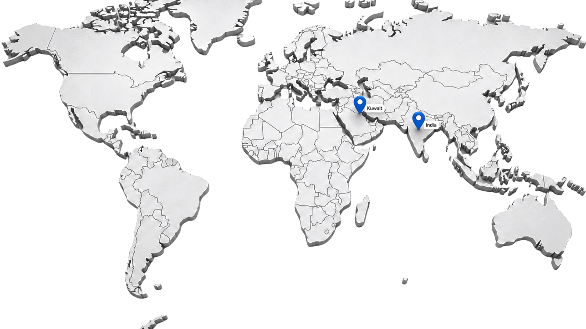 KAM Global HR worldwide presence map